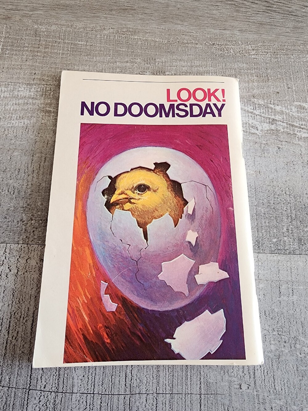 LOOK! NO DOOMSDAY by George E. Vandeman - 1970 Softcover Christian Book